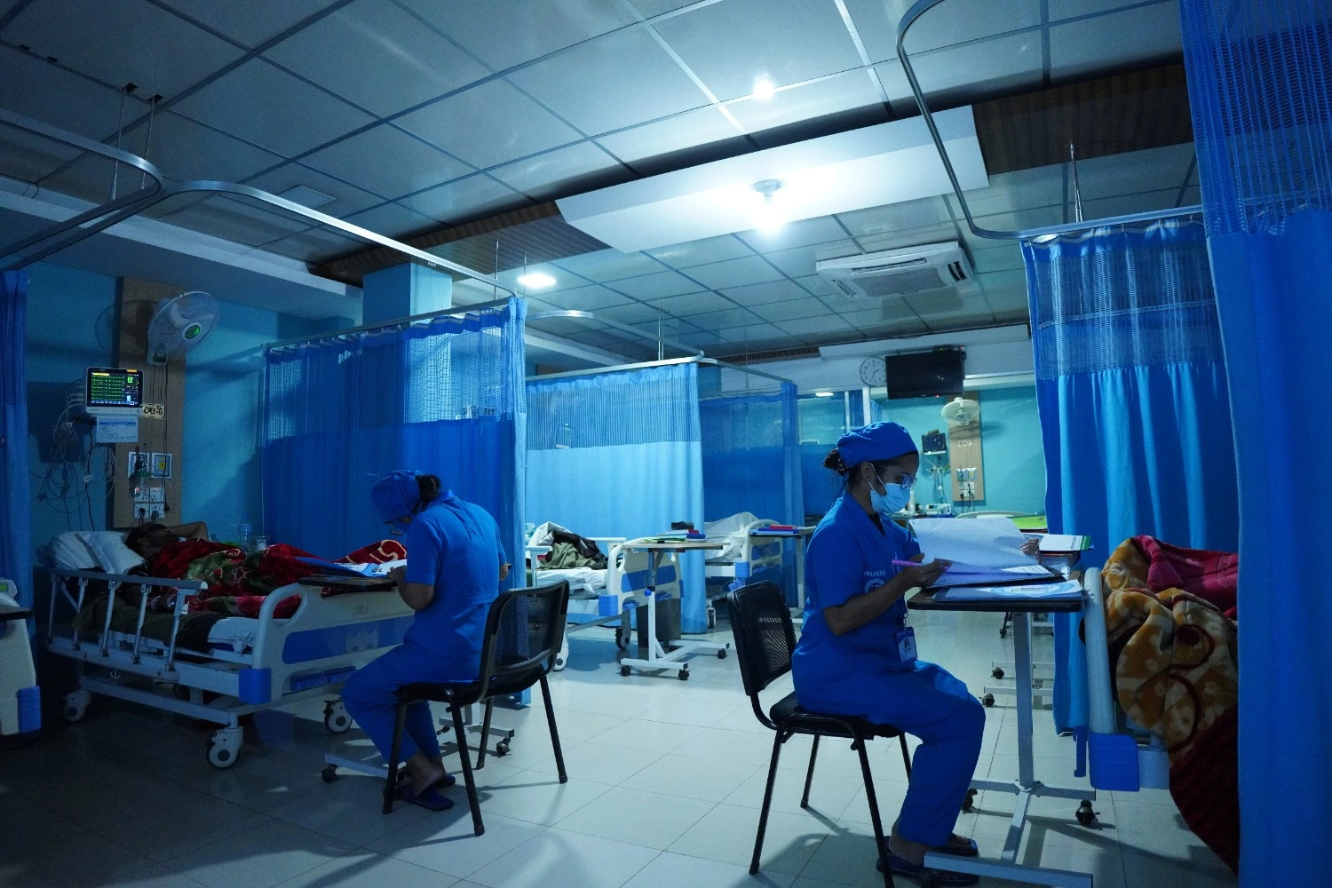Hospital reception and corridors at Life Line
