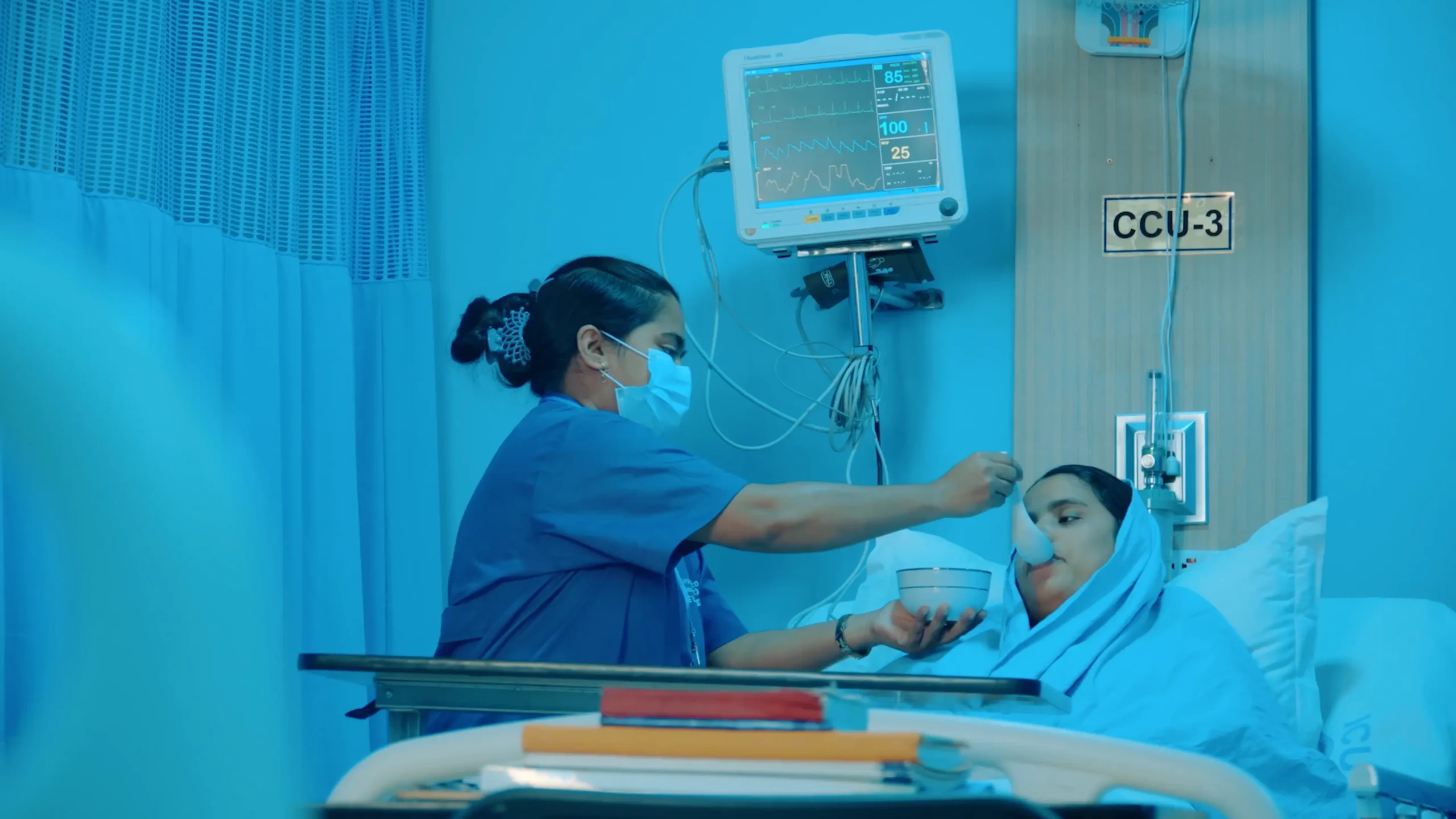 Hospital patient and nurse support